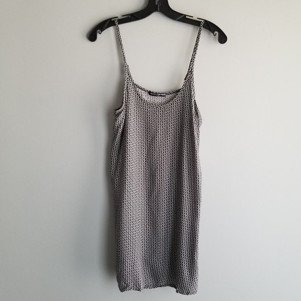 Brandy Melville Black Floral Spaghetti Strap Dress